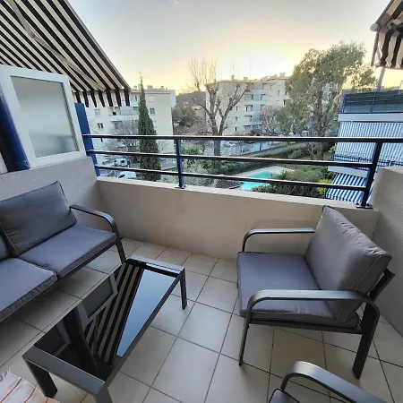 4p Pool Parking Balcony Terrace - Ifsi Cannes